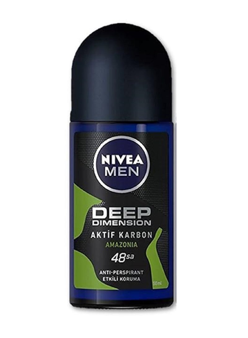 Nivea For Men Deodorant Roll On Dimension Anti Perspirant 48h Pack Of 6