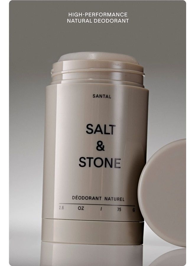 SALT & STONE Natural Deodorant - Santal & Vetiver | Extra Strength Natural Deodorant for Women & Men | Aluminum Free with Seaweed Extracts, Shea Butter & Probiotics | Free From Parabens, Sulfates & Ph