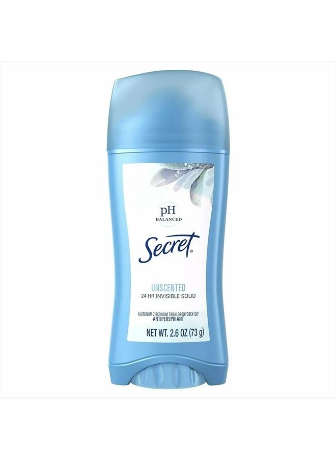 Sld Inv Unscnted Size 2.6z Secret Unscented Invisible Solid Antiperspirant Deodorant