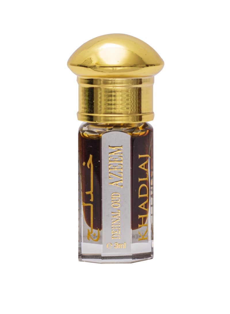 Khadlaj Dehnal Oud Azeem Concentrated Perfume Oil 3ml