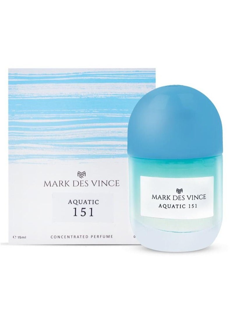 Mark Des Vince Aquatic 151 Long Lasting Concentrated Perfume For Men and Women 15ml