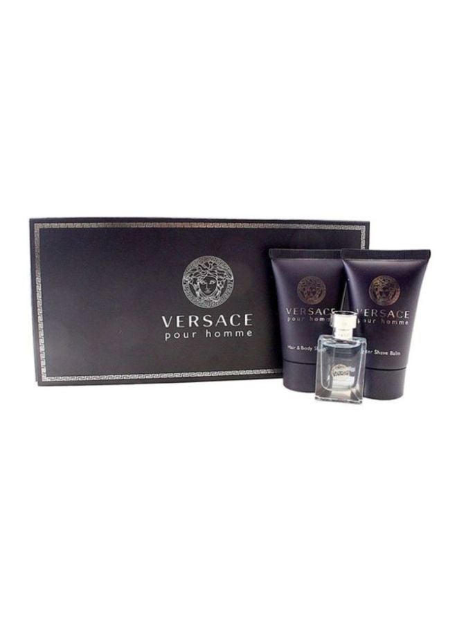 Pour Homme Gift Set Miniature 5, Hair And Body Shampoo 25, 1x After Shave Balm 25ml