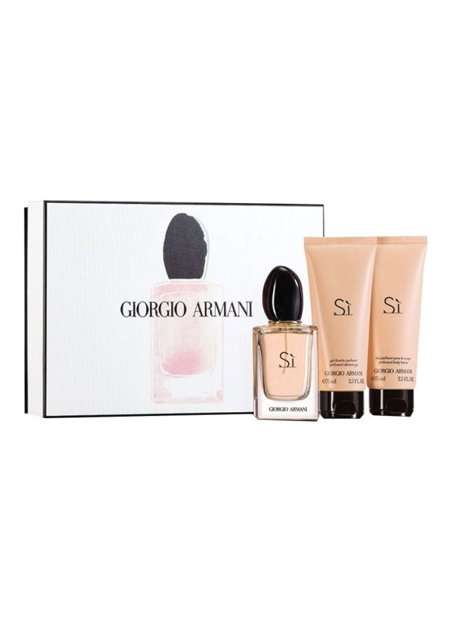Si Gift Set Hard Box EDP 100ml, Body Gel 75ml and Shower Gel 75ml