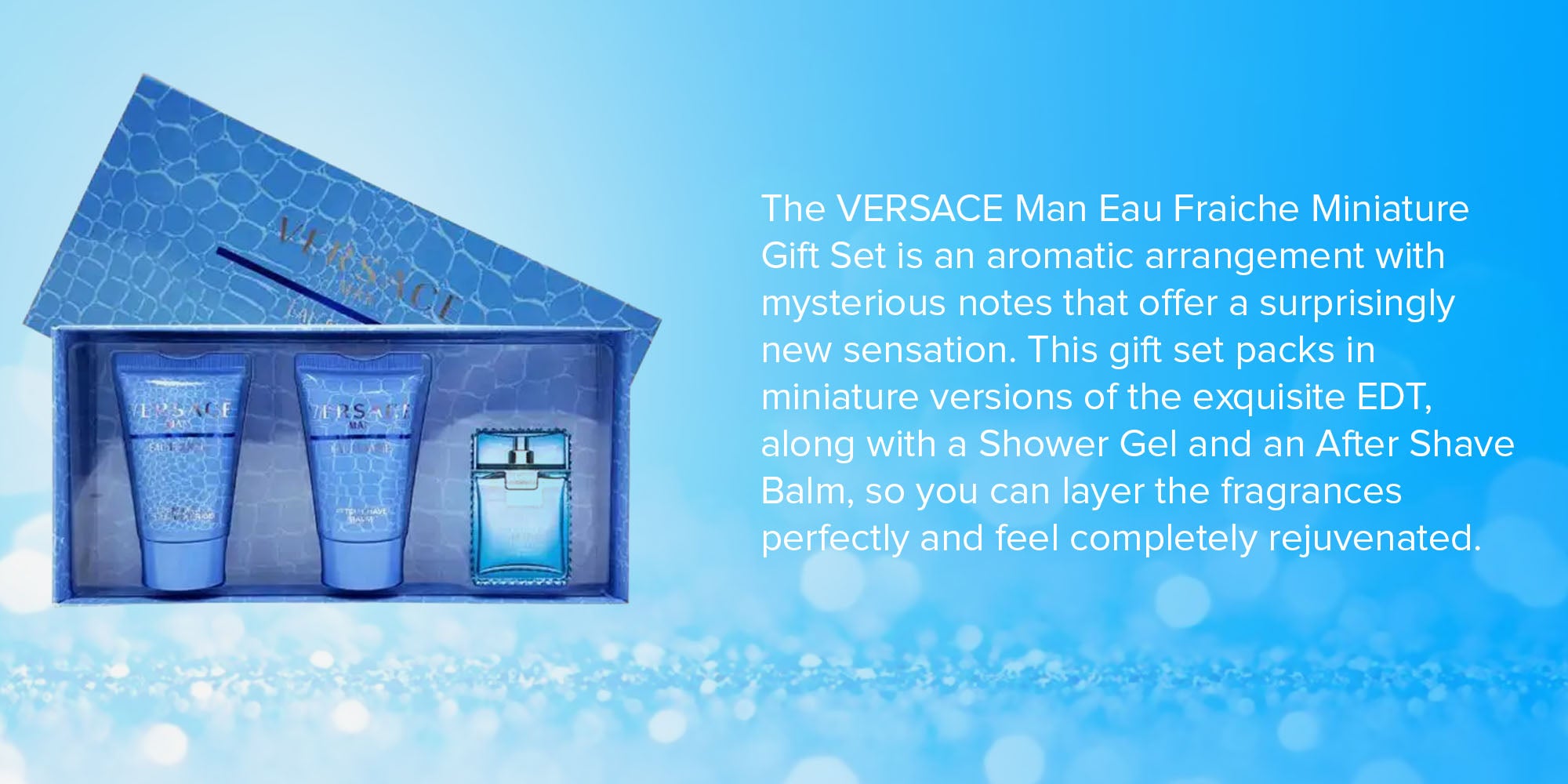 Eau Fraiche Gift Set EDT 5, Shower Gel 25, After Shave Balm Miniature 25ml