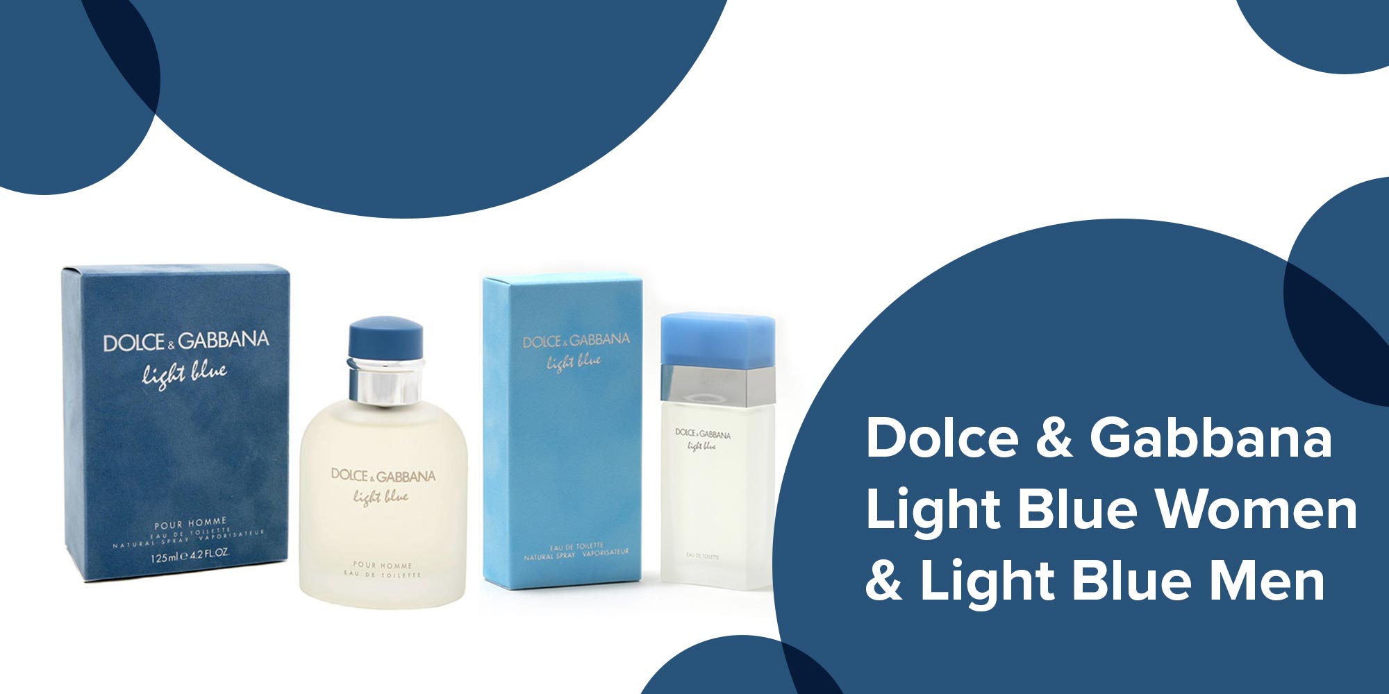 Light Blue Women 100 ml & Light Blue Men 125 ml