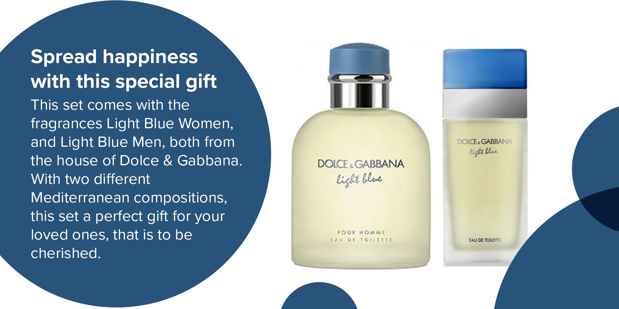 Light Blue Women 100 ml & Light Blue Men 125 ml