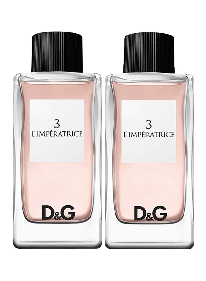 2-Piece 3 L'Imperatrice EDT Gift Set 2x100ml