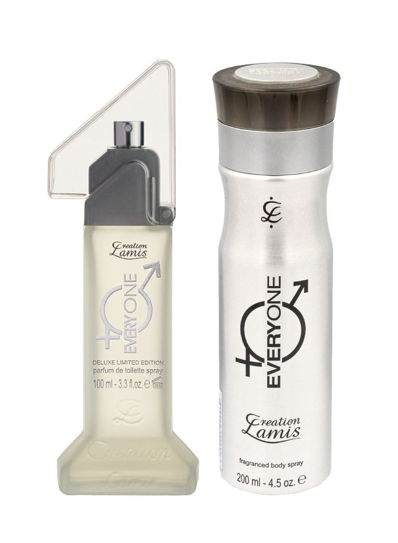 Everyone 2Pcs Promo Pack Perfume de Toilette 100ml + Body Spray 200ml Unisex