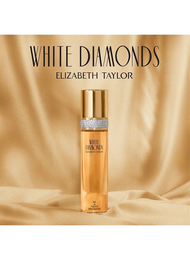 Women's Perfume by Elizabeth Taylor, White Diamonds, Eau De Toilette EDT Spray, 0.5 Fl Oz