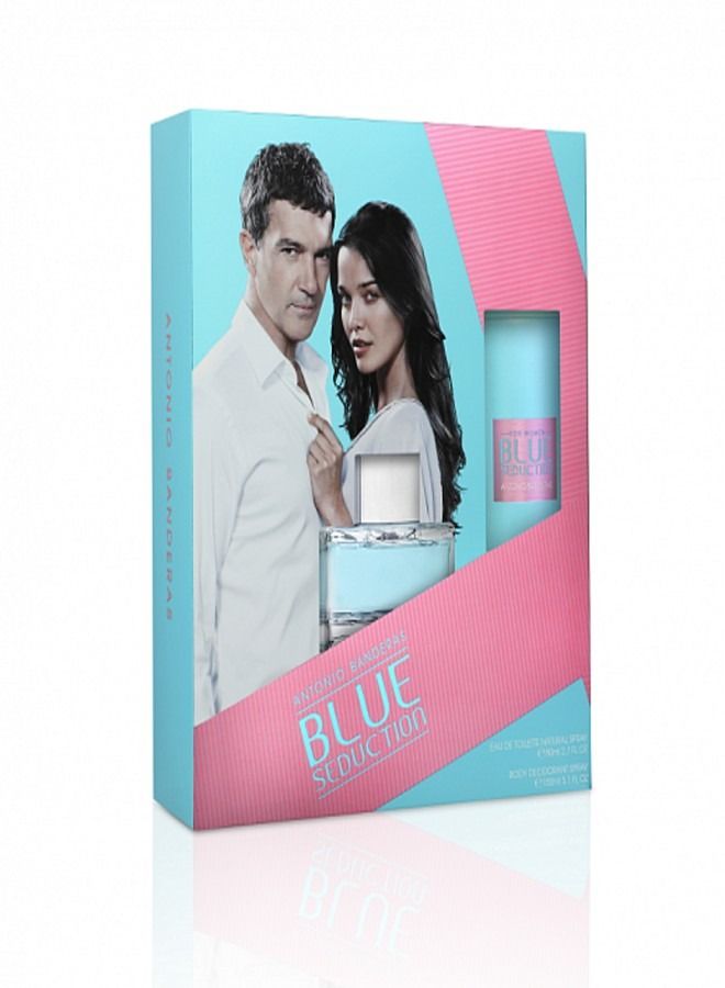 Blue Seduction 2pcs Gift Set(EDT 80ml + Body Spray 150ml)