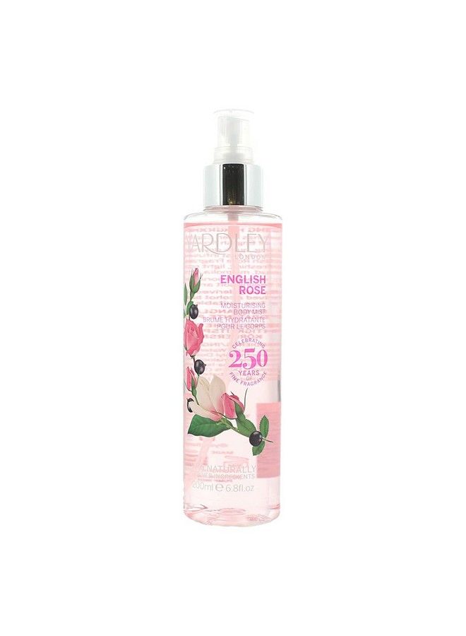 Of London English Rose Moisturising Fragrance Body Mist For Women 6.8 Ounce