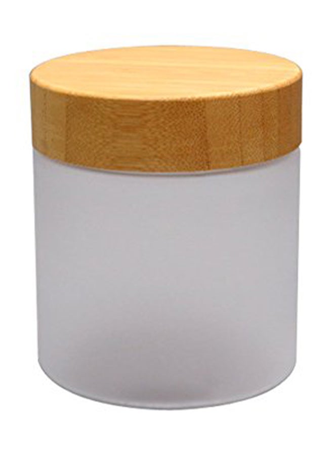 Refillable Plastic Jars With Bamboo Lids 250ml