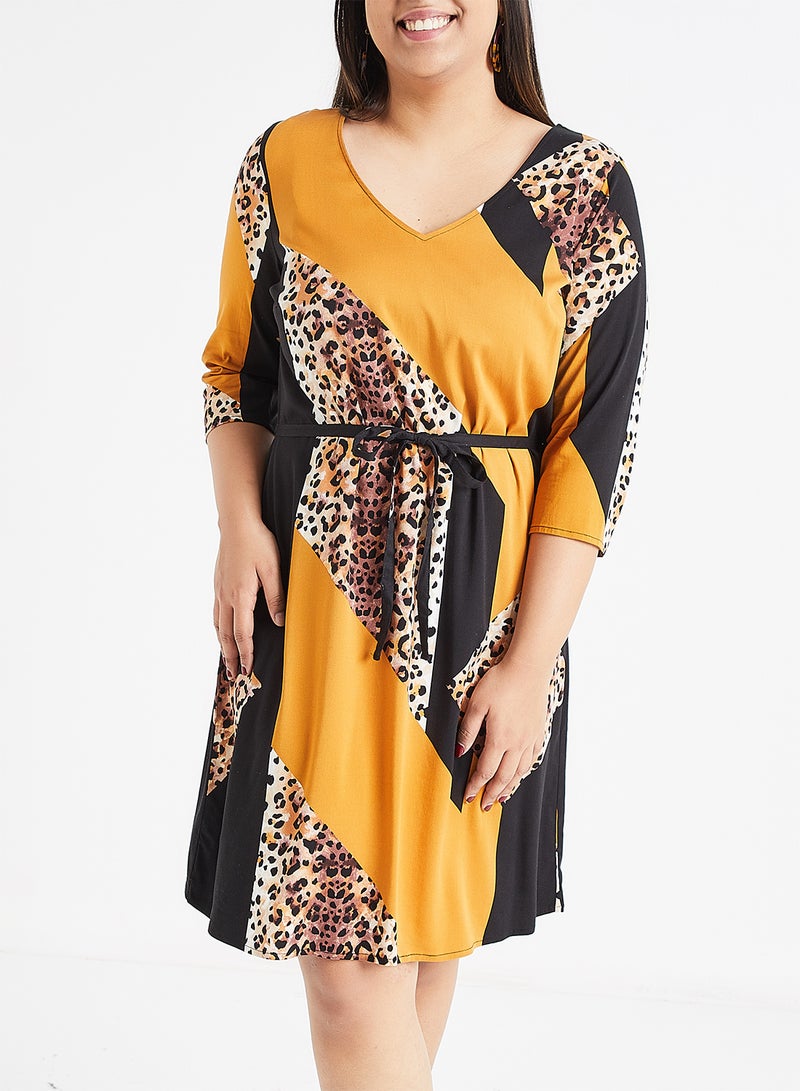 Koikeenan 3/4 Sleeve Dress Multicolour