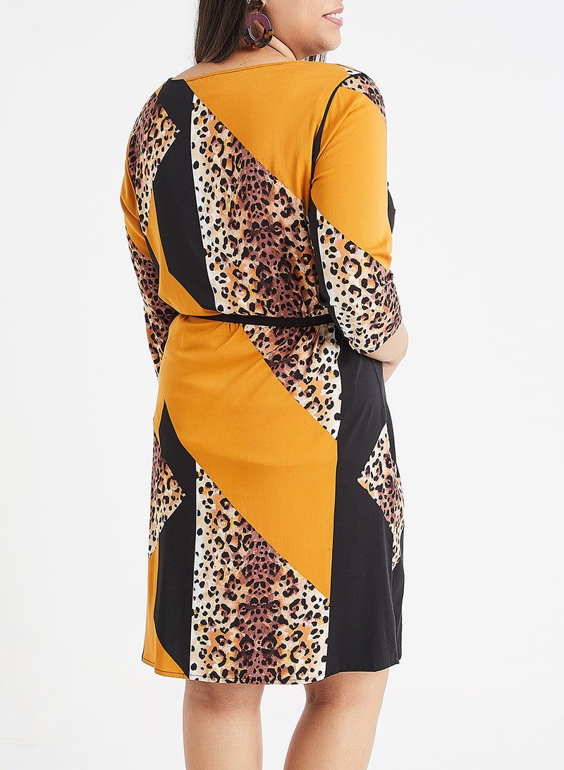 Koikeenan 3/4 Sleeve Dress Multicolour