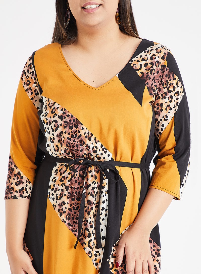 Koikeenan 3/4 Sleeve Dress Multicolour