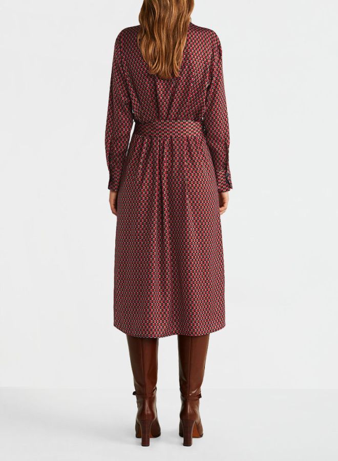 Printed Shirt Dress Multicolour