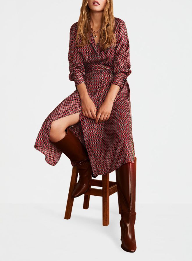 Printed Shirt Dress Multicolour