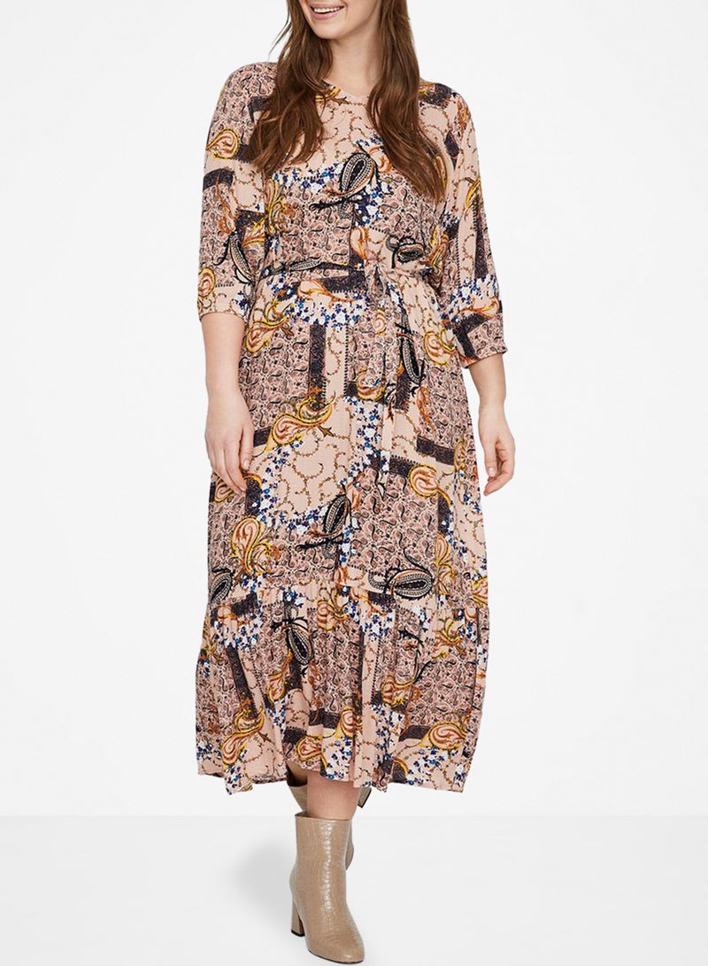 All-Over Printed Dress Multicolour
