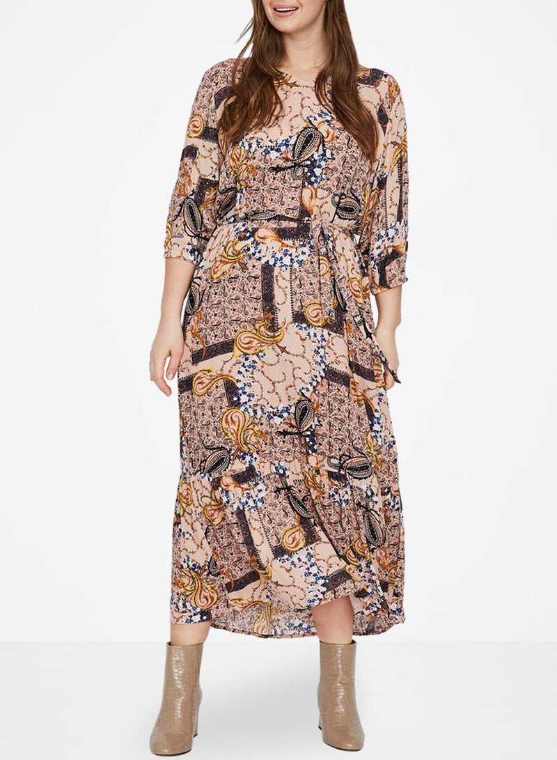 All-Over Printed Dress Multicolour