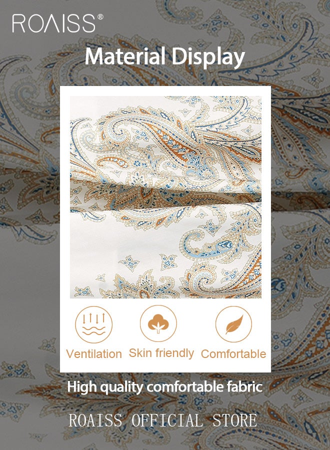 Ladies Dress Long Sleeve Ruffle Vintage V Neck Linen Advanced Fashion Print Dress for Ladies Ramadan Eid al-Adha