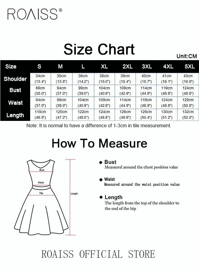 Ladies Comfortable High-Waist Dress for Daily Commute - Sleeveless Cotton Linen Dress with Simple Design and Soothing Solid Color Featuring Waist Design and Round Neckline