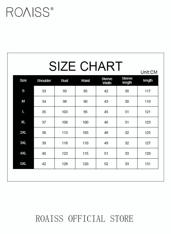 Ladies Comfortable Puff Sleeve Dress for Daily Commute - Round Neckline Cotton Linen Dress with Simple Design and Soothing Solid Color Featuring High Waist