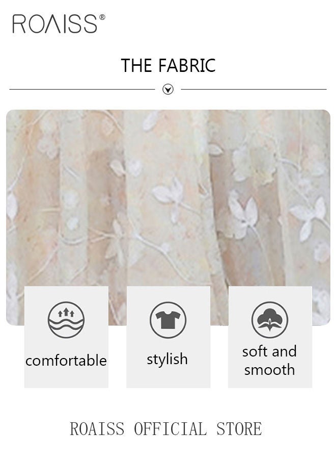 Women Lace Dress V Neck Dress Formal Elegant Dress Party Short Sleeve Dress Solid Color Summer Beach Dress Elegant Chiffon Dresses