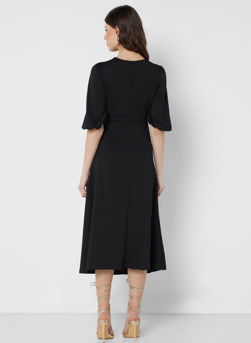 Ruched Detail Dress