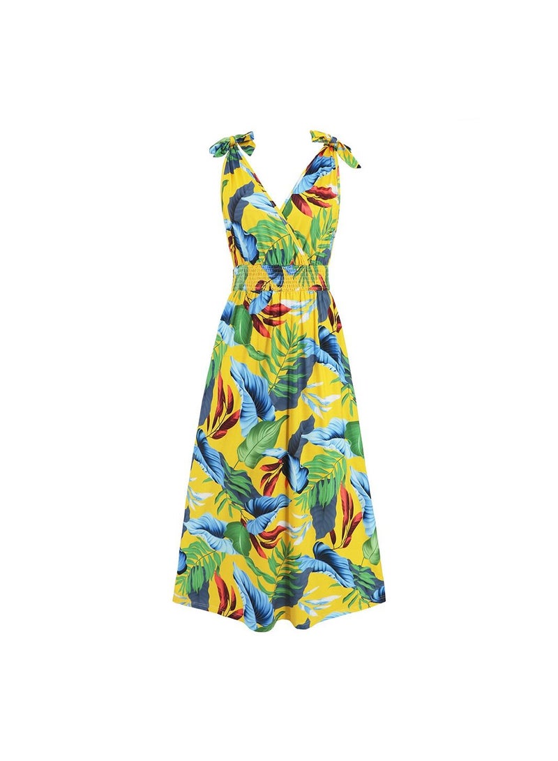 A Fashionable Summer Printed Dress