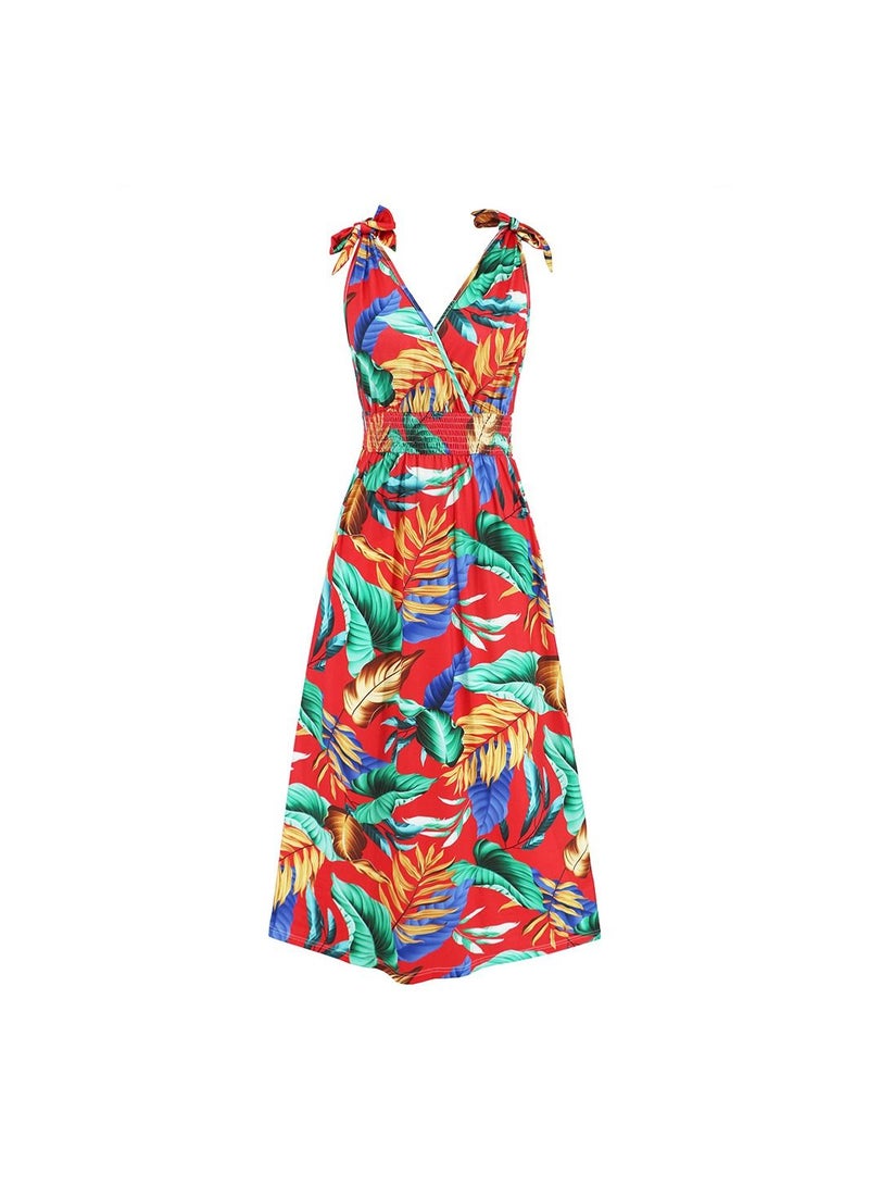 A Fashionable Summer Printed Dress