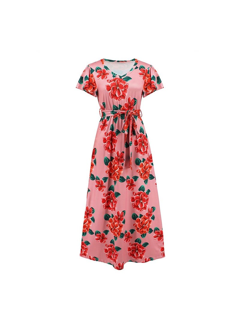 A Fashionable Summer Printed Dress