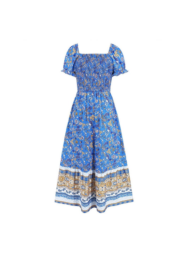A Fashionable Summer Printed Dress