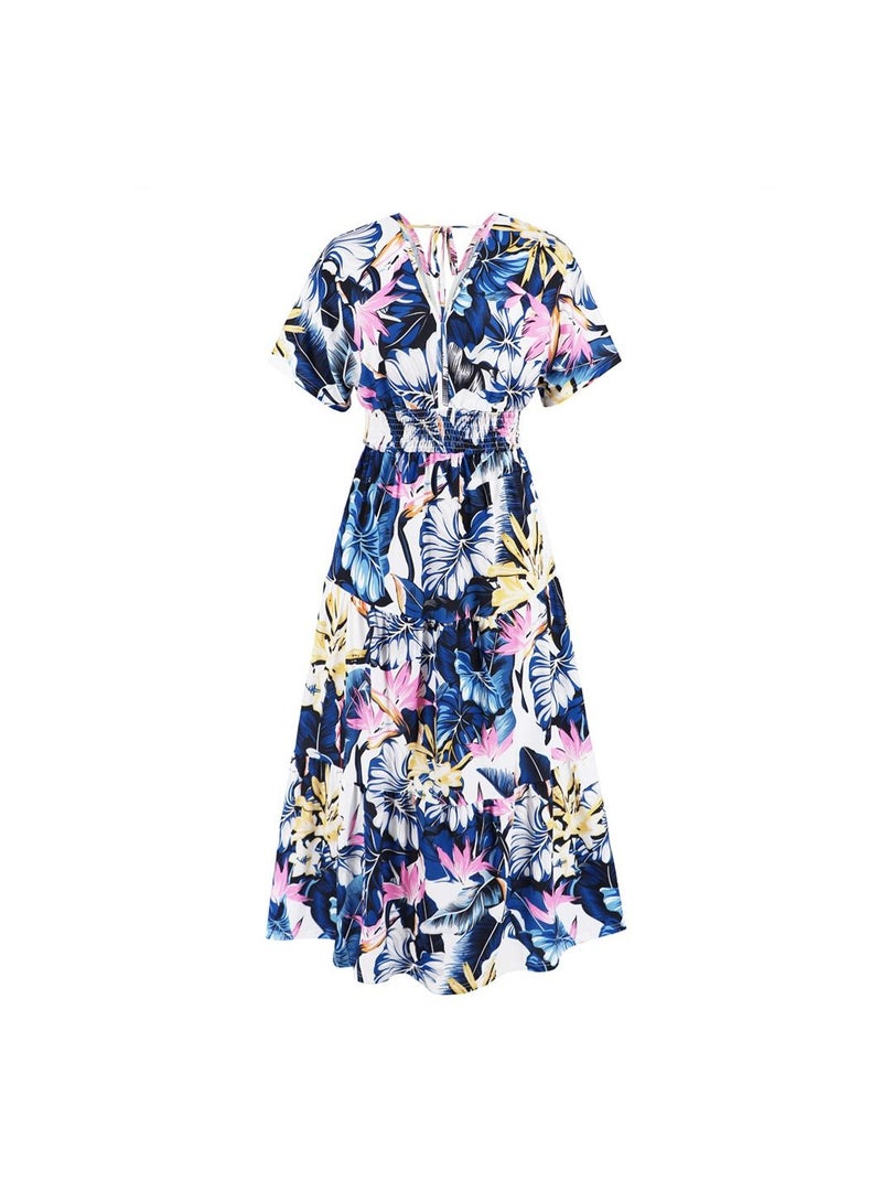 A Fashionable Summer Printed Dress