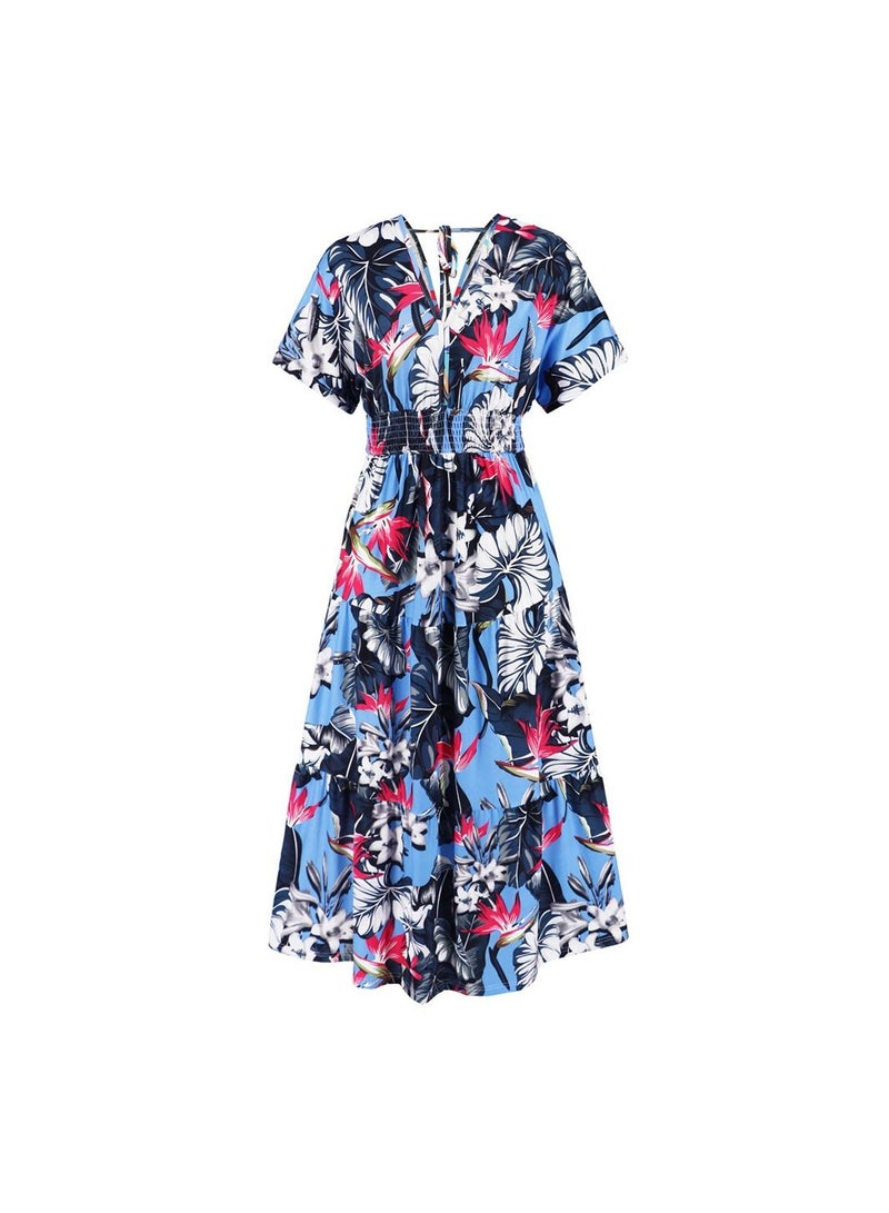 A Fashionable Summer Printed Dress