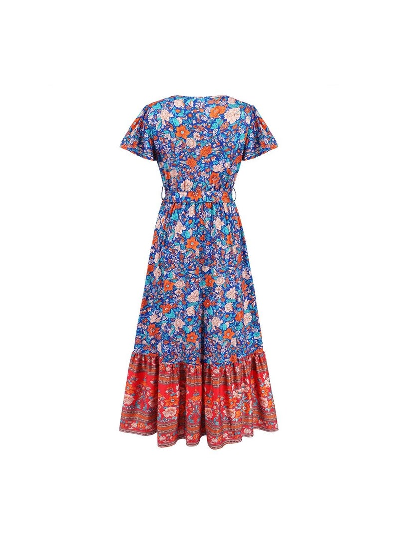 A Fashionable Summer Printed Dress