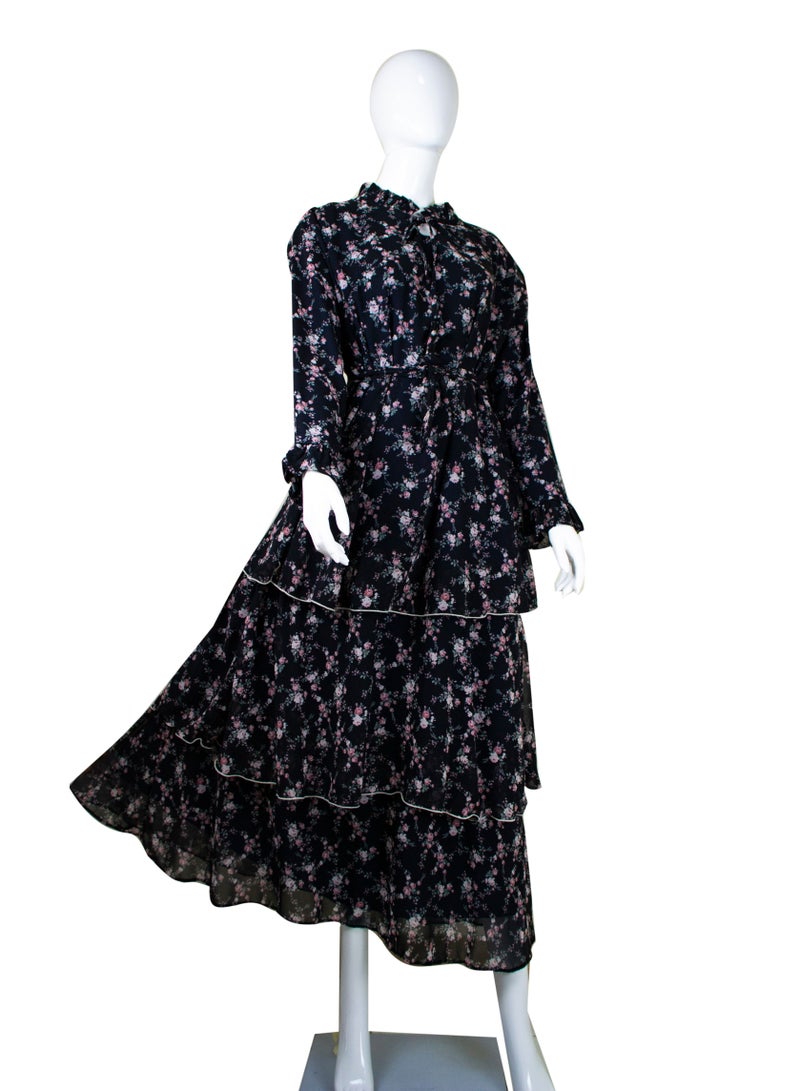 Women Floral Long Dress Multicolour 9