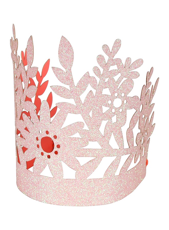 8-Piece Glitter Crown