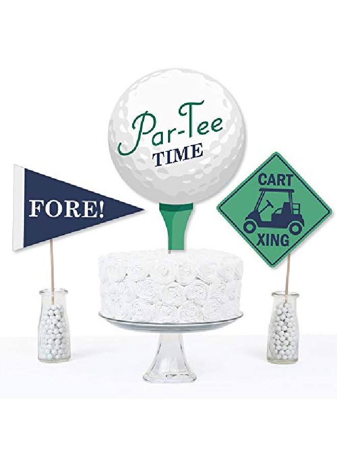 Partee Time Golf Birthday Or Retirement Party Centerpiece Sticks Table Toppers Set Of 15