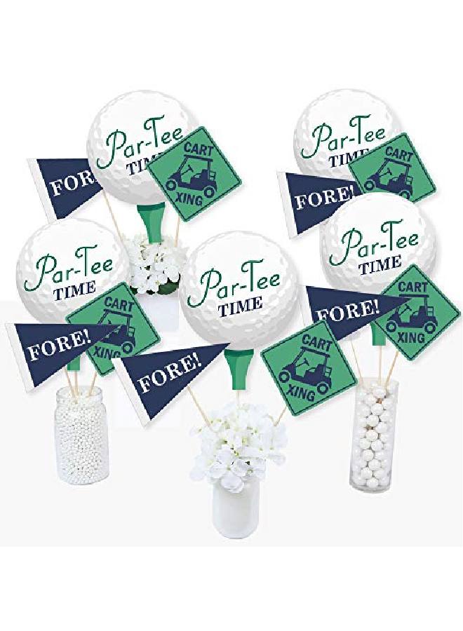 Partee Time Golf Birthday Or Retirement Party Centerpiece Sticks Table Toppers Set Of 15