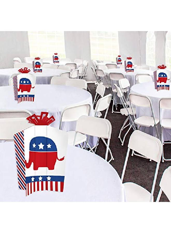 Republican Election Table Decorations Political Party Fold And Flare Centerpieces 10 Count