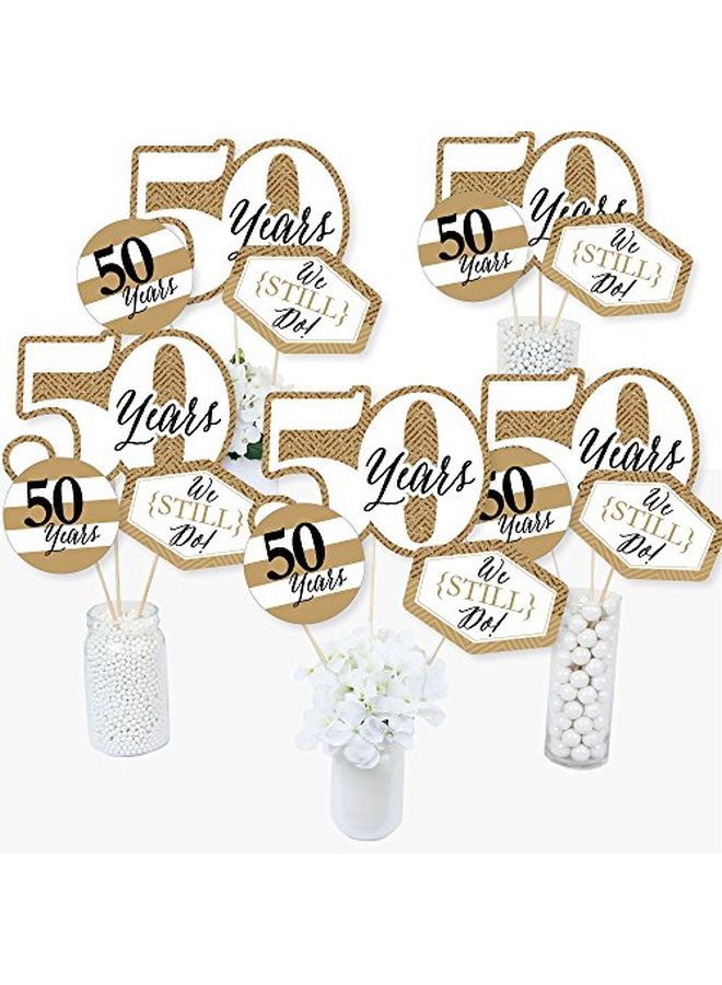 We Still Do 50Th Wedding Anniversary Anniversary Party Centerpiece Sticks Table Toppers Set Of 15