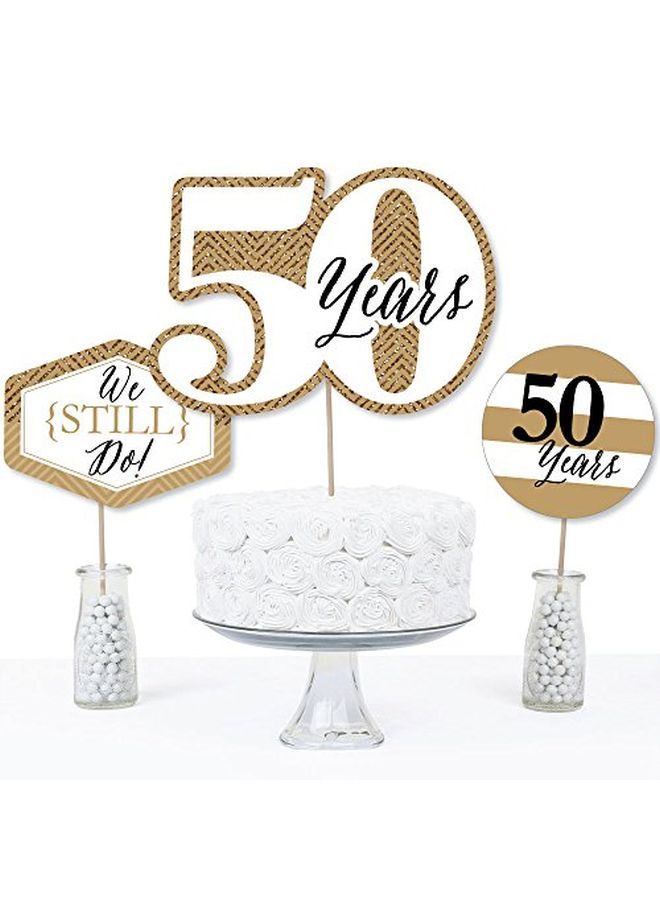 We Still Do 50Th Wedding Anniversary Anniversary Party Centerpiece Sticks Table Toppers Set Of 15