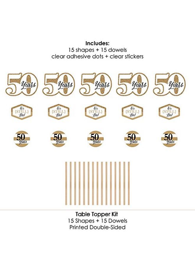 We Still Do 50Th Wedding Anniversary Anniversary Party Centerpiece Sticks Table Toppers Set Of 15