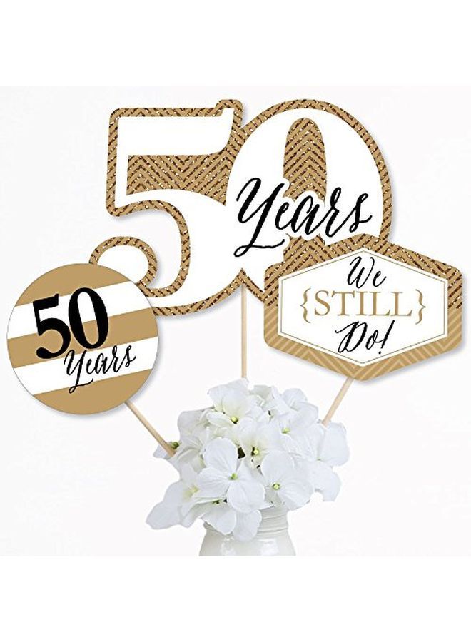 We Still Do 50Th Wedding Anniversary Anniversary Party Centerpiece Sticks Table Toppers Set Of 15