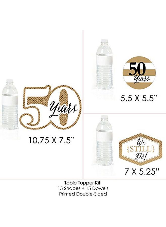 We Still Do 50Th Wedding Anniversary Anniversary Party Centerpiece Sticks Table Toppers Set Of 15