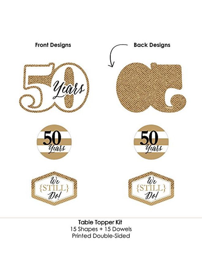 We Still Do 50Th Wedding Anniversary Anniversary Party Centerpiece Sticks Table Toppers Set Of 15