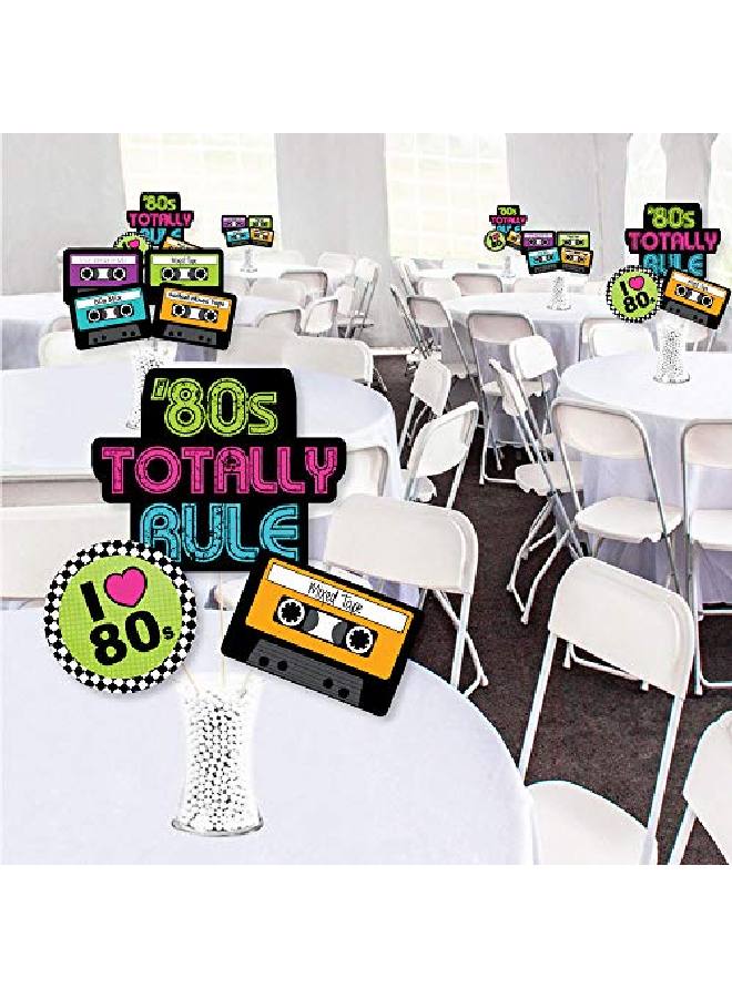 80S Retro Totally 1980S Party Centerpiece Sticks Showstopper Table Toppers 35 Pieces