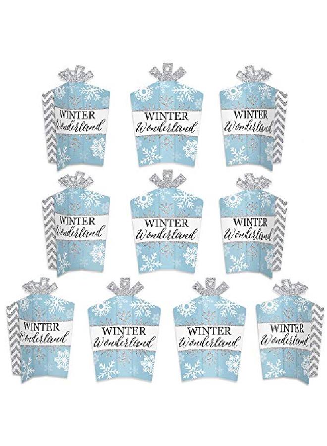 Winter Wonderland Table Decorations Snowflake Holiday Party And Winter Wedding Fold And Flare Centerpieces 10 Count