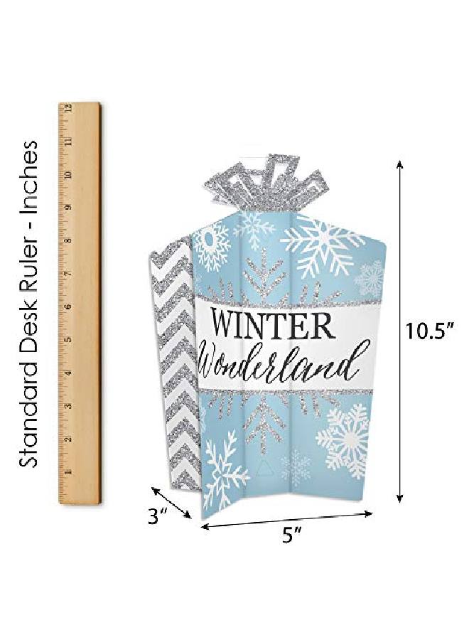 Winter Wonderland Table Decorations Snowflake Holiday Party And Winter Wedding Fold And Flare Centerpieces 10 Count