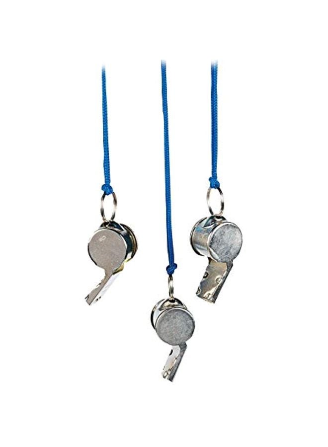 Pack Of 12 Whistle With Cord Set 2inch